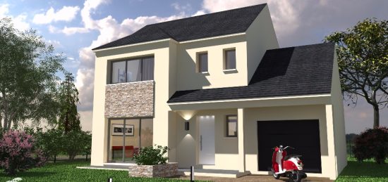 Plan de maison Surface terrain 95 m2 - 5 pièces - 3  chambres -  avec garage  6733-3392modele620170607b8JWv.jpeg