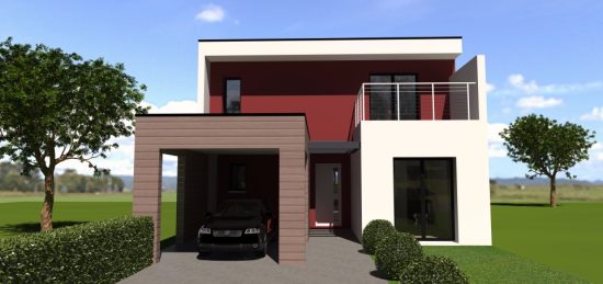 Plan de maison Surface terrain 136 m2 - 5 pièces - 3  chambres -  sans garage  6998-3392modele620170913T2xEF.jpeg