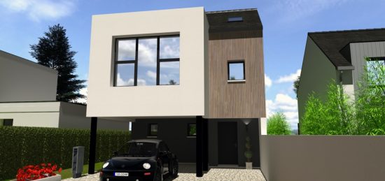 Plan de maison Surface terrain 102 m2 - 4 pièces - 3  chambres -  avec garage  31571-7174modele620210120K697q.jpeg